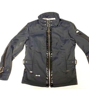 Sypder Womens stretch moto ski jacket black